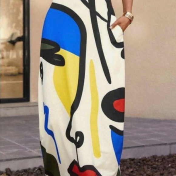 STYLEWE Cream Strapless Sundress Sleeveless Casual - Picture 3 of 3